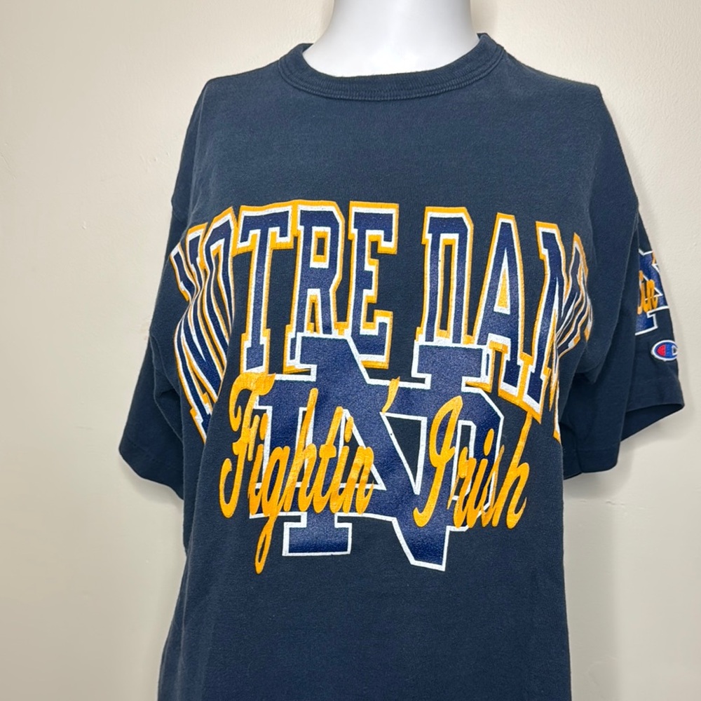 Vintage notre dame fighting Irish tee men’s L champion
